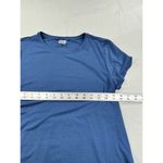 Athleta Air Out Cinch Tee Blue S/S Scoop Neck Elastic Cut-Out Back Women's Small Photo 8