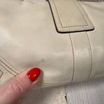 Coach  Soho Flap Shoulder Bag White & Brown Leather Style 8A05 | Y2K Photo 4