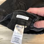 Seven 7 Faded Black Tummyless Jeans Lightly Distressed Highrise Skinny Size 14, waist is 16, inseam is 28 Photo 3