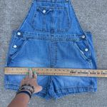 Y2K Faded Glory Overall Jean Shortalls cinch back LARGE Blue Photo 4
