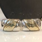 SIMON SEBBAG Sterling Silver Vermeil Clip On Earrings Gold Photo 12