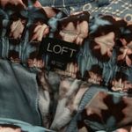 Loft  Paperbag Pull On Shorts in Sunwashed Floral Linen Blend‎ Size XS Photo 4