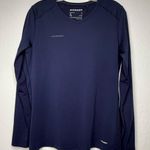Mammut Sertig Long Sleeve Shirt Women’s Size M Blue Hiking Running Polartec Size M Photo 0