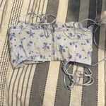 Red Dress Boutique Blue Floral Tank White Size M Photo 2