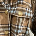 Kori america plaid shirt jacket shacket belted coat Size M Photo 4