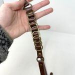 American Eagle Thin .5" Leather Harness Belt Brown Size L Photo 3