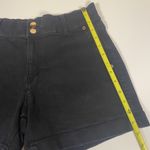 Nine West Women's Size 8  Jeans Black‎ Mid Rise Shorts Denim Stretch Gold Buttons Photo 9