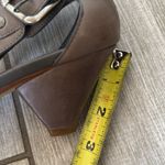 Preview International  Brown Leather Buckle Strappy Kitten‎ Heel Sandals 5.5 Photo 8