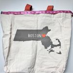 Reusable Boston Theme Black Strap Canvas Tote Bag NWT Photo 5