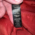 Fossil Hunter Leather Tote Bag Pink Red Zip Closure Key Charm Silver Hardware Photo 13