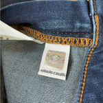 Roberto Cavalli  Dark Blue Jeans with Metallic Snake Photo 6