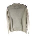 J.Crew  Womens Heritage Cotton Relaxed Cardigan Sweater Chunky Knit Ivory M Photo 3