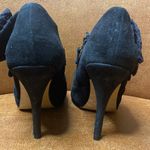 Betsey Johnson  Suede Booties with lace bows size 7” Photo 3