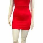Nasty Gal Sz 4 Clubwear Party Casual Square Neckline Red Spaghetti Strap Dress Photo 0