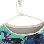 Puma  Blue & White Multicolor Colorful Floral Tropical Casual T-Shirt Women Sz L Photo 5