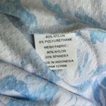 Icikuls Blue/White Birds of Paradise Print Golf/Tennis Long Sleeved Polo… Blue Photo 8