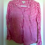 J.Crew Pink Gingham Button Down Shirt Size M Photo 1