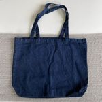 Vintage Handmade Dark Rinse Denim Tote Bag Fisherman Aesthetic Blue Photo 1