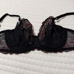 Wacoal  34DD Embrace Lace Black Pink Red Floral Bra Underwire Unlined 65191 Photo 4