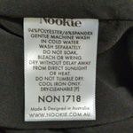 Nookie  Aphrodite One Shoulder Dress Midi Bodycon Black Long Sleeve XS New Photo 8