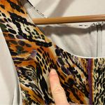 Fierce 90’s Y2K leopard purple trim ruched stretchy bodycon dress sheath mini Black Size XL Photo 3