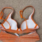 Victoria's Secret Victoria’s Secret Tangelo Orange Brazilian Shimmer High Waist Bikini NWT XS/S Photo 6