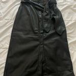 H&M Faux leather button up midi skirt Photo 0