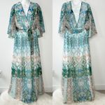 City Chic Maxi Dress Womens 18 Rhinestone Boho Floral Party Wedding Date Church Photo 2