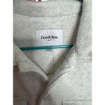 Goodfellow & Co Goodfellow Women's Sherpa Jacket Medium Gray Pockets Warm Oversized Photo 4