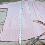 J.Jill open front longline large safety pin cotton wool silk cardigan Photo 10