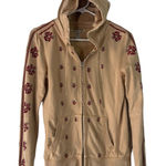Lucky Brand  Women's‎ Size Small Embroidered Boho Full Zip Sweater Jacket Photo 0