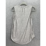 Ann Taylor LOFT  Women's Blouse Pussybow Sleeveless Size XS Geometric RoundNeck Photo 1