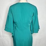 Lavish Lice Lavish Alice Size 6 Teal Deep V-Neck Butterfly Sleeve Sheath Dress NWT Lined Photo 7