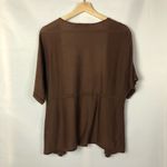The Limited  Brown Y2K Vintage Short Sleeve Clasp Front Cardigan Sweater M Photo 2