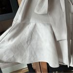 ZARA  bow skort tie front mini skirt shorts high rise ruffle greige neutral Photo 7