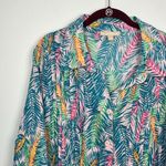 Woman Within  NWT plus size 22/24 tropical pattern pleated cotton tunic Photo 1