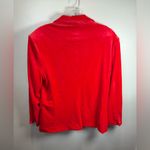 Akira  Women's Red Night Moves Velvet One Button Blazer Size Medium Photo 2
