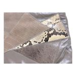 VINTAGE Taupe color Snakeskin and Leather Purse Brown Photo 9