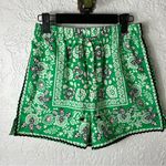 ZARA | Bandana Floral Print Shorts Size M Photo 0