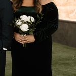 Bridesmaid Dress Worn ONCE Green Size 16 Photo 2