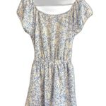 Everly  Women 's Blue Floral Ruffle Romper Photo 0