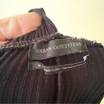 Urban Outfitters UO  Plunging Ribbed Knit Jumpsuit SIZE MEDIUM‎ ribbed wide leg Photo 7