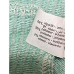 ZARA Women's Green Striped High Waisted Straight Bermuda Chino Shorts Size M Photo 3