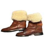 Timberland  Shearling Lined Leather Winter Boots with Buckle Estimated 7-7.5 Photo 2