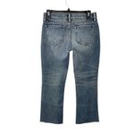 ALLSAINTS Serene Destroy Kick Flare Jeans Size 25 Distressed Raw Hem Blue Denim Photo 3
