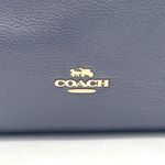 Coach F12184 Town Tote Midnight Navy Pebble Leather Shoulder Bag Gold Hardware Photo 7