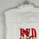 Kut From The Kloth Taylor Swift Denim Vest Custom Embroidered Red Small 1333 Photo 10