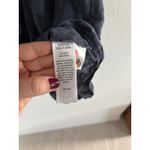 Nicole Miller Romper Womens Medium Blue Linen Blend Utility Travel Resort Beach Photo 3