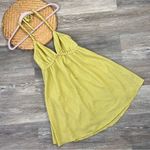 Lulus  love like yours textured mini dress green‎ halter top Photo 1
