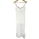 Reformation  Canice Ivory Lace Midi Dress Size US 6 Bridal Wedding Shower Photo 2